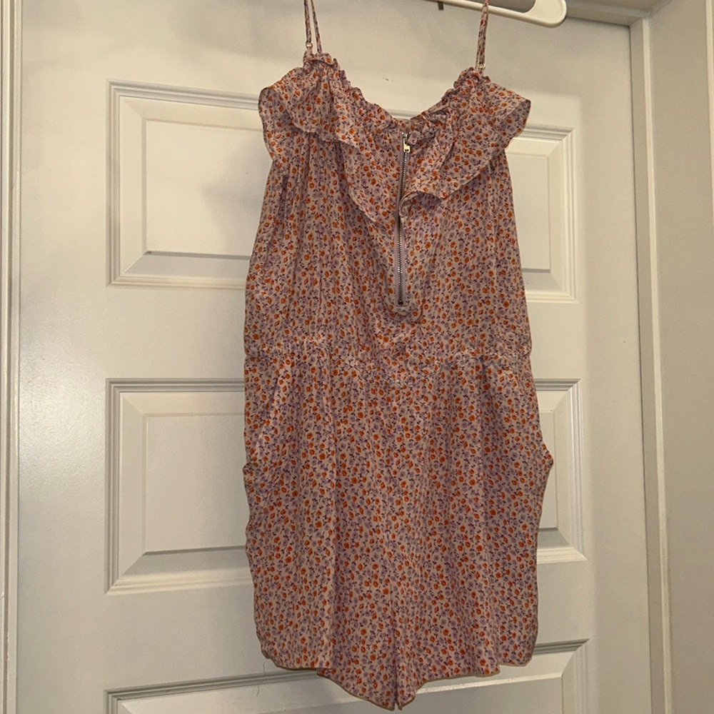 NWOT J Crew Floral Romper - 100% Silk